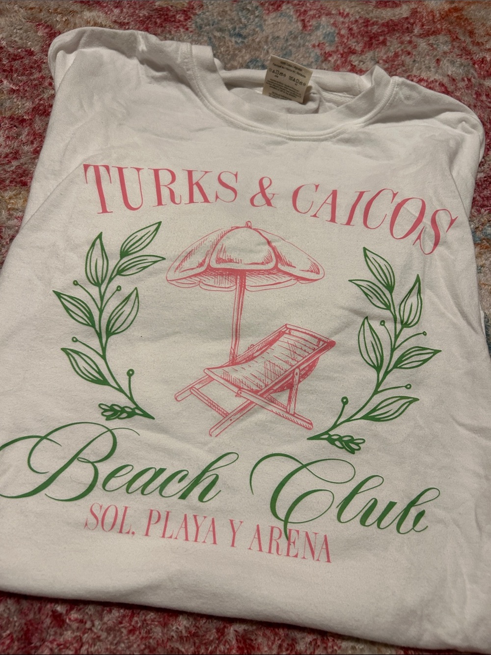 White 'Turks & Caicos Beach Club' Graphic Tee